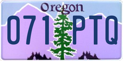 OR license plate 071PTQ