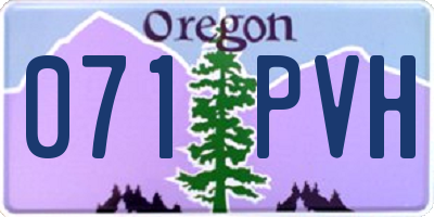 OR license plate 071PVH