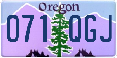 OR license plate 071QGJ