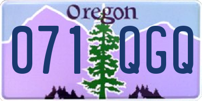 OR license plate 071QGQ