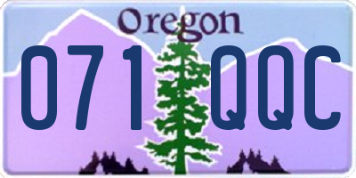 OR license plate 071QQC