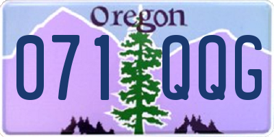 OR license plate 071QQG