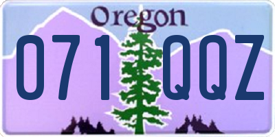 OR license plate 071QQZ