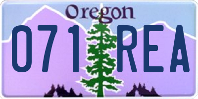OR license plate 071REA