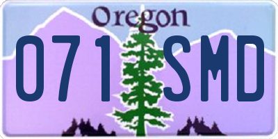 OR license plate 071SMD