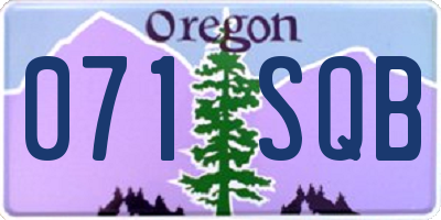 OR license plate 071SQB