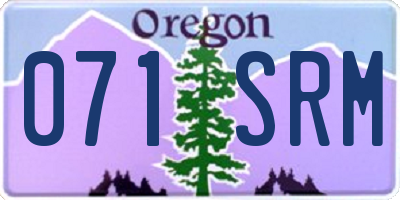 OR license plate 071SRM
