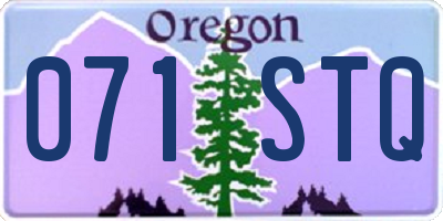 OR license plate 071STQ