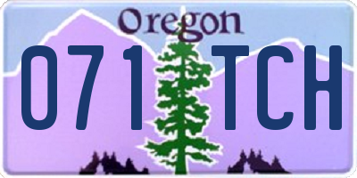 OR license plate 071TCH