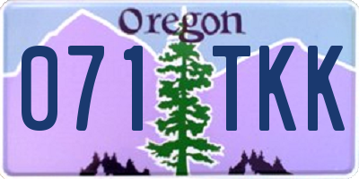 OR license plate 071TKK