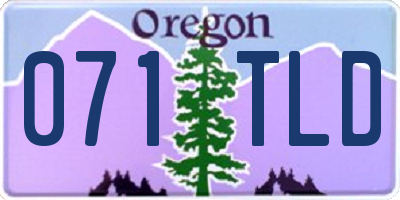OR license plate 071TLD