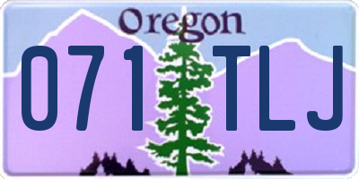 OR license plate 071TLJ