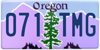 OR license plate 071TMG