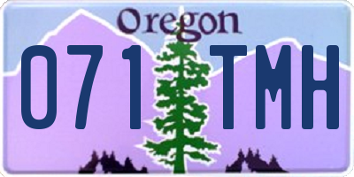OR license plate 071TMH