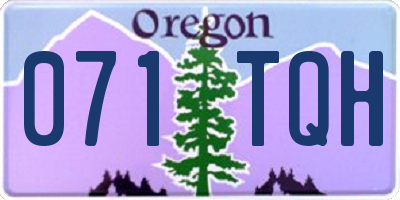 OR license plate 071TQH