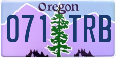 OR license plate 071TRB