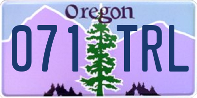 OR license plate 071TRL