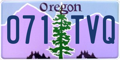 OR license plate 071TVQ