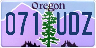 OR license plate 071UDZ