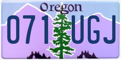 OR license plate 071UGJ