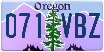 OR license plate 071VBZ