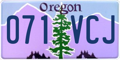 OR license plate 071VCJ