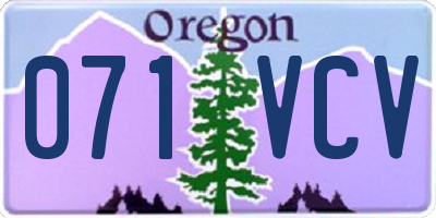 OR license plate 071VCV
