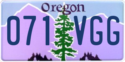 OR license plate 071VGG