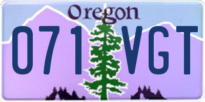 OR license plate 071VGT