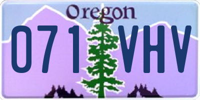OR license plate 071VHV