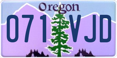 OR license plate 071VJD