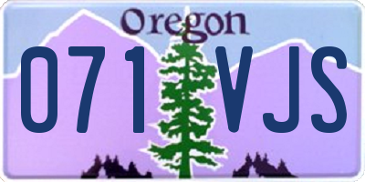 OR license plate 071VJS