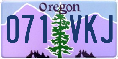 OR license plate 071VKJ