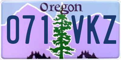 OR license plate 071VKZ