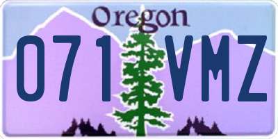 OR license plate 071VMZ