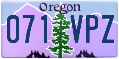 OR license plate 071VPZ