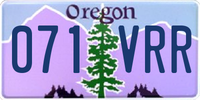 OR license plate 071VRR