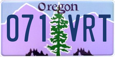 OR license plate 071VRT