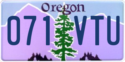 OR license plate 071VTU