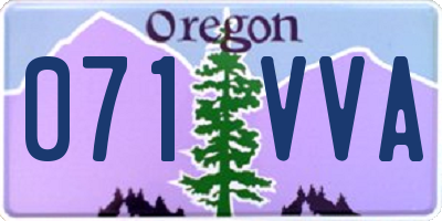 OR license plate 071VVA