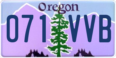 OR license plate 071VVB