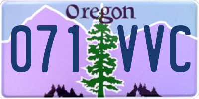 OR license plate 071VVC
