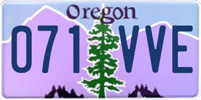 OR license plate 071VVE