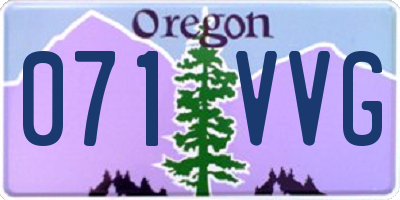 OR license plate 071VVG
