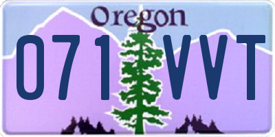 OR license plate 071VVT