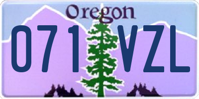 OR license plate 071VZL