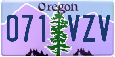 OR license plate 071VZV