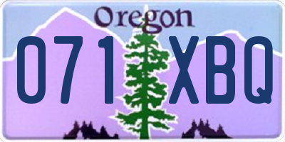 OR license plate 071XBQ