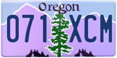 OR license plate 071XCM