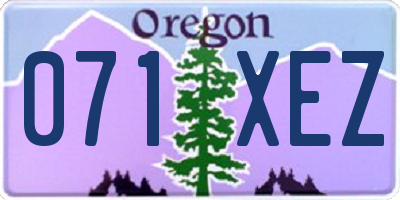 OR license plate 071XEZ